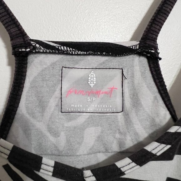 NWT Free People Movement Printed Hot Shot Romper in Zebra - Picture 9 of 11